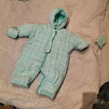 Combinaison de ski bebe 6-9mois verte