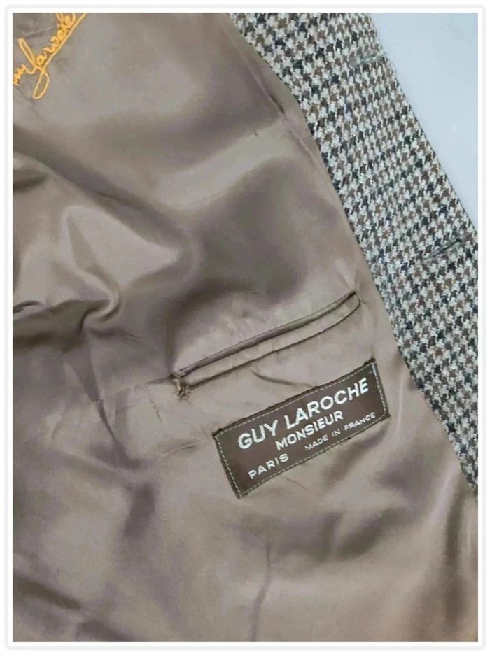 Veste Blazer vintage homme Guy Laroche – Style rétro chic T.M - photo numéro 8