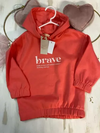 Sweat à capuche fille - neuf - Zippy - Taille 3/4 ans