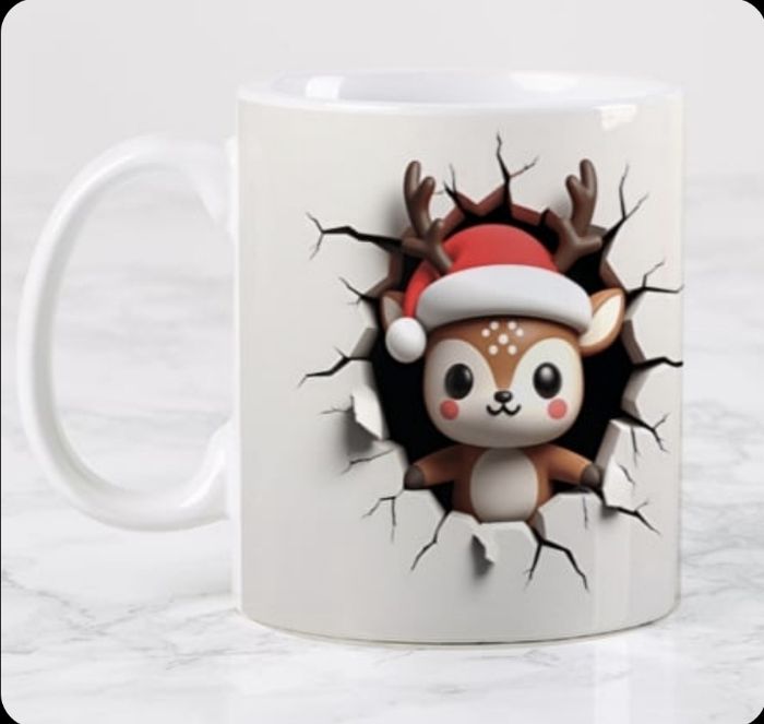 Mug Rennes de Noël