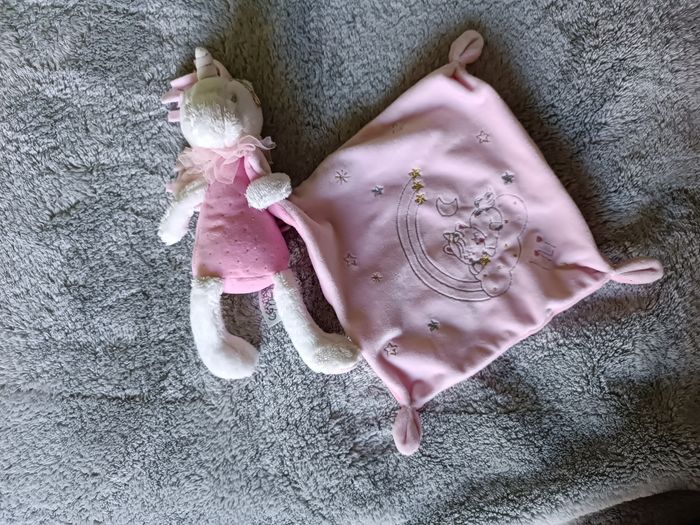 Doudou licorne rose – tout doux - photo numéro 7