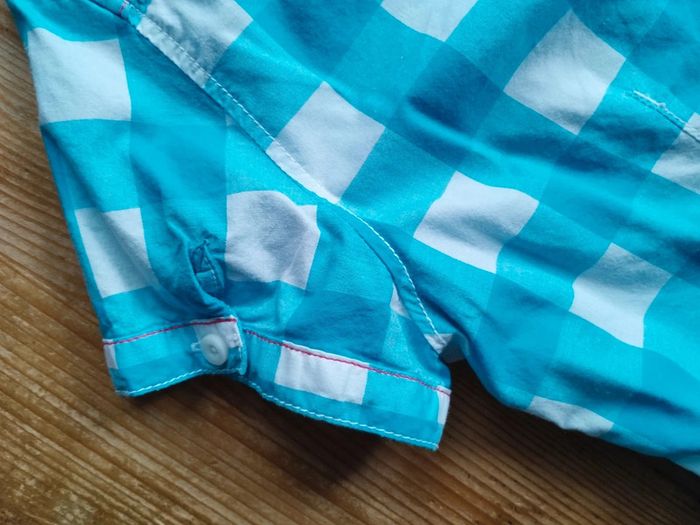 Chemise femme carreaux turquoise – Cecilia Classics – 38/40 – TBE - photo numéro 6