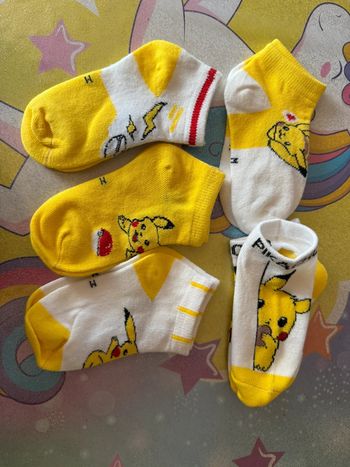 Lot 5 paires chaussettes Pokémon
