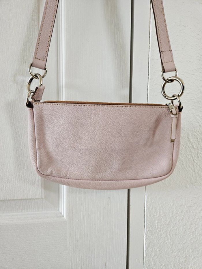 Sac à main rose en cuir Jean Louis Fernandez - photo numéro 4