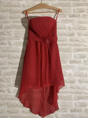 Robe mariage rouge élégante et légère Taille M