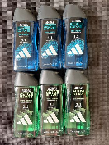 Neuf - Lot de 6 gels douches Adidas