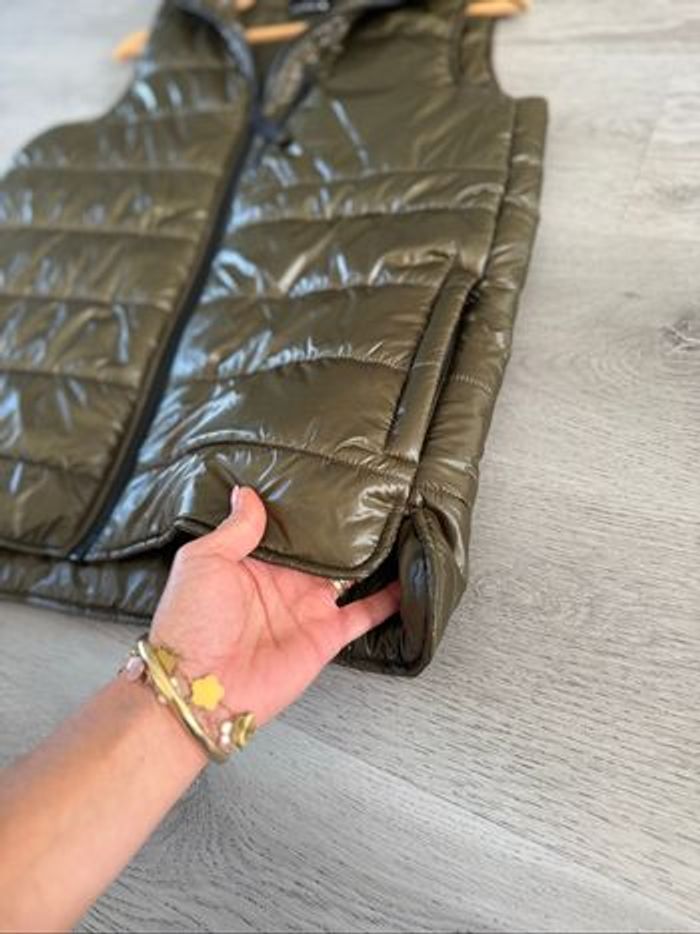 Doudoune matelassée sans manche kaki Zara - photo numéro 2