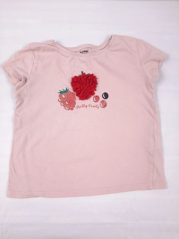Tee shirt manches courtes, fille, 5 ans, Kiabi