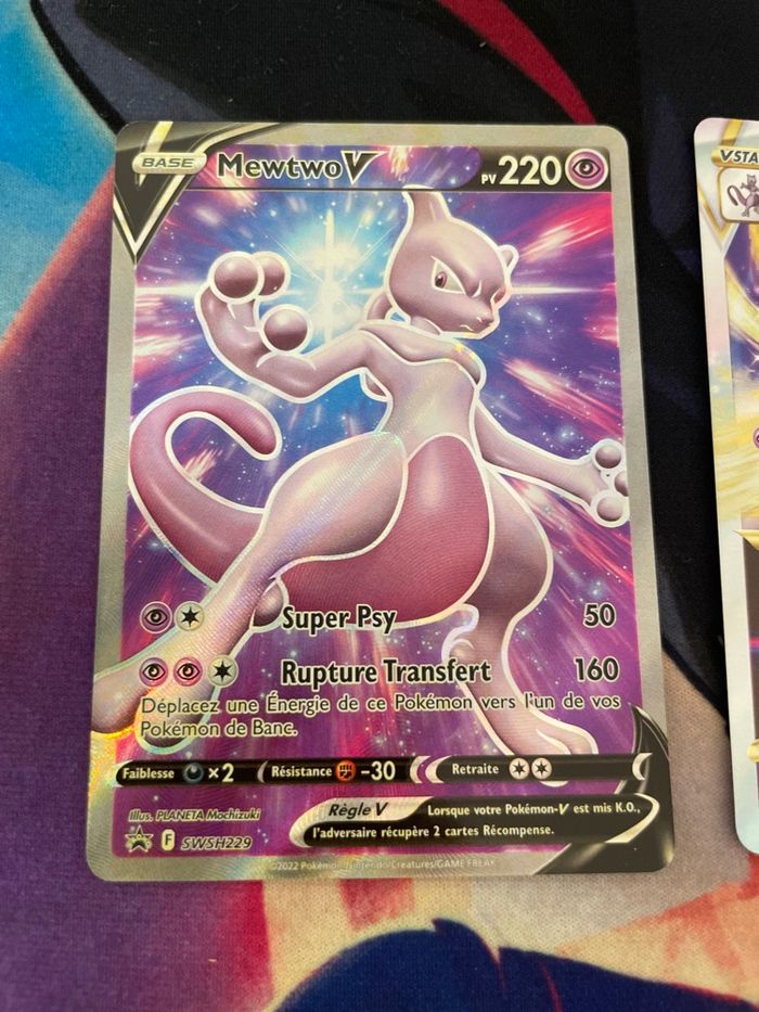 Lot de carte mewtwo V star et V - photo numéro 2