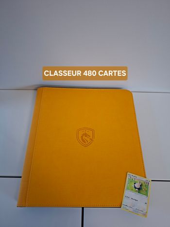 Classeur 12 Cartes Par Pages Pour 480 Cartes De Collection Pokémon Coloris Jaune 🟨