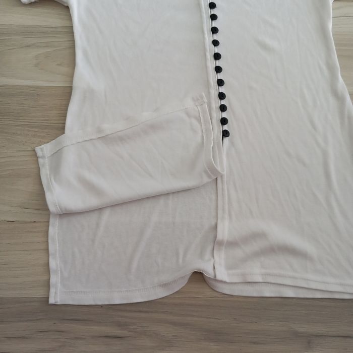 Chemisier femme blanc à manches courtes taille unique - photo numéro 4