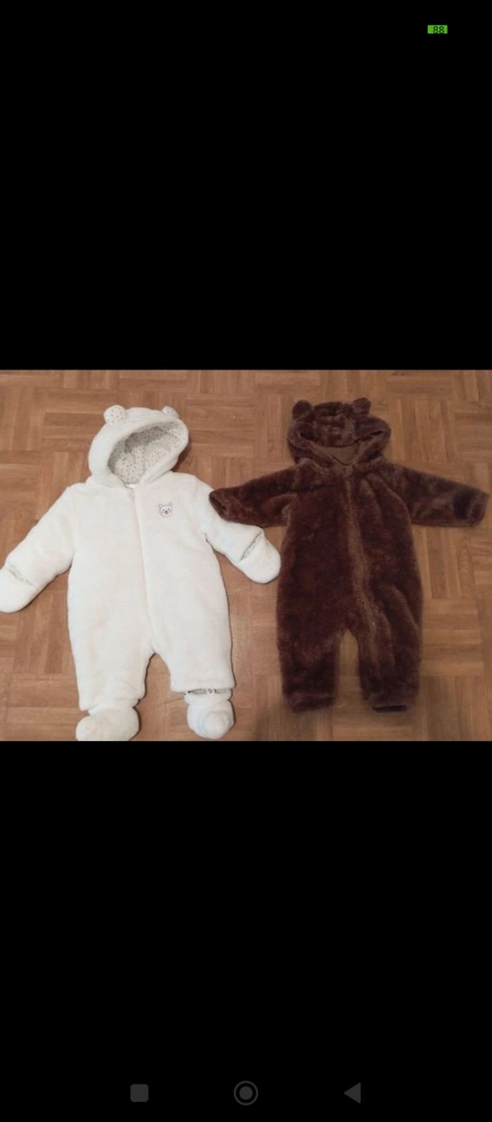 Lot 2 combinaisons bébé 3 mois