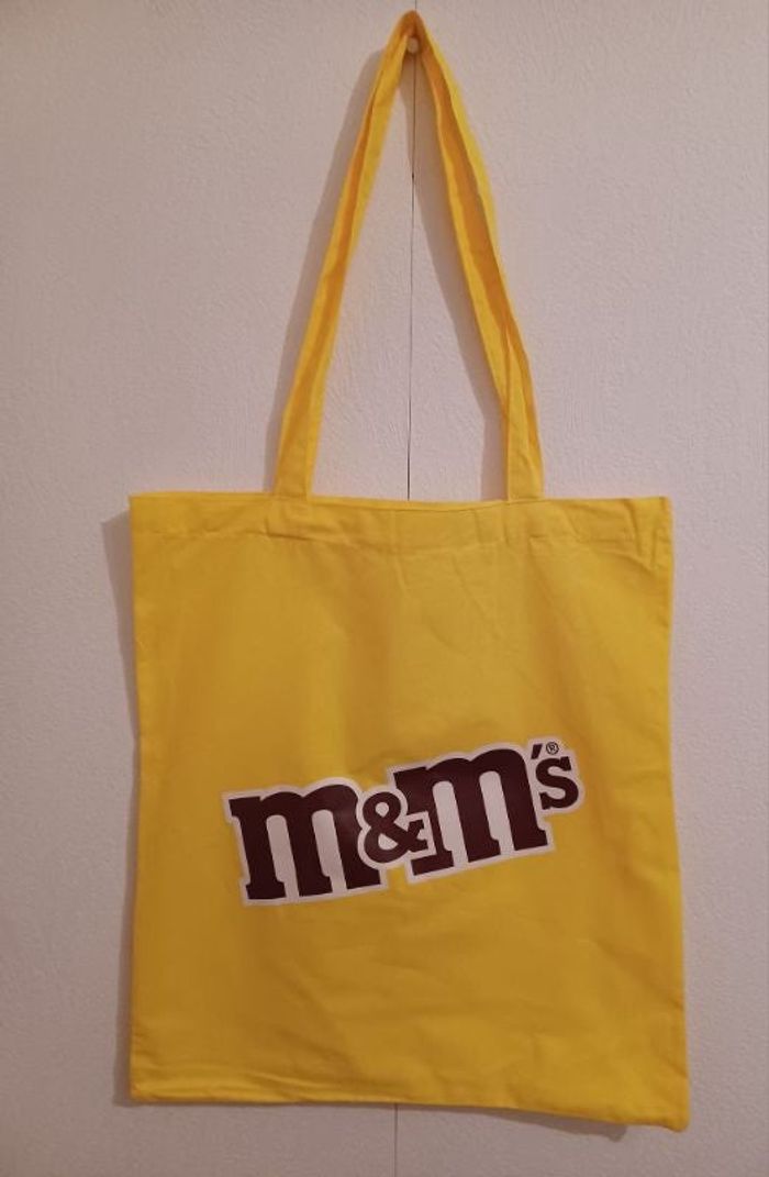 tote bag m&m's jaune