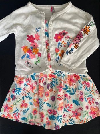 Ensemble robe et gilet 4 ans
