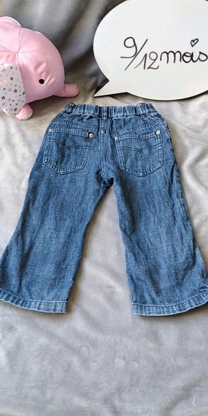 Pantalon jeans Fille 9/12 mois 100% coton Verbaudet - photo numéro 10