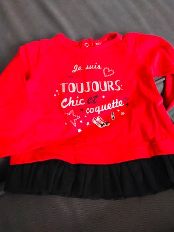 Tee shirt fille 6 mois