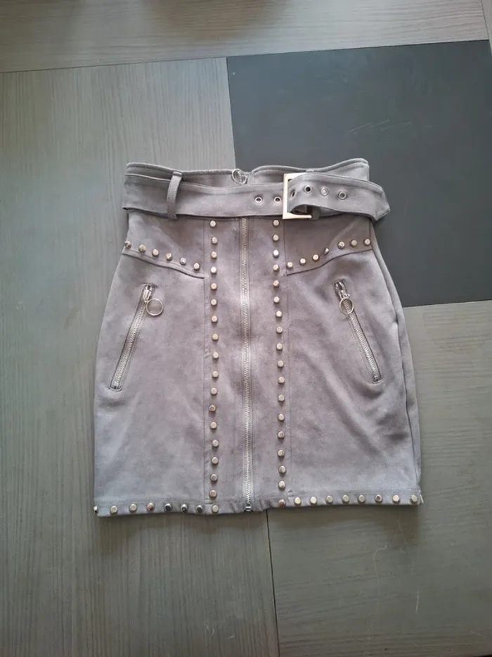 Jupe effet velours