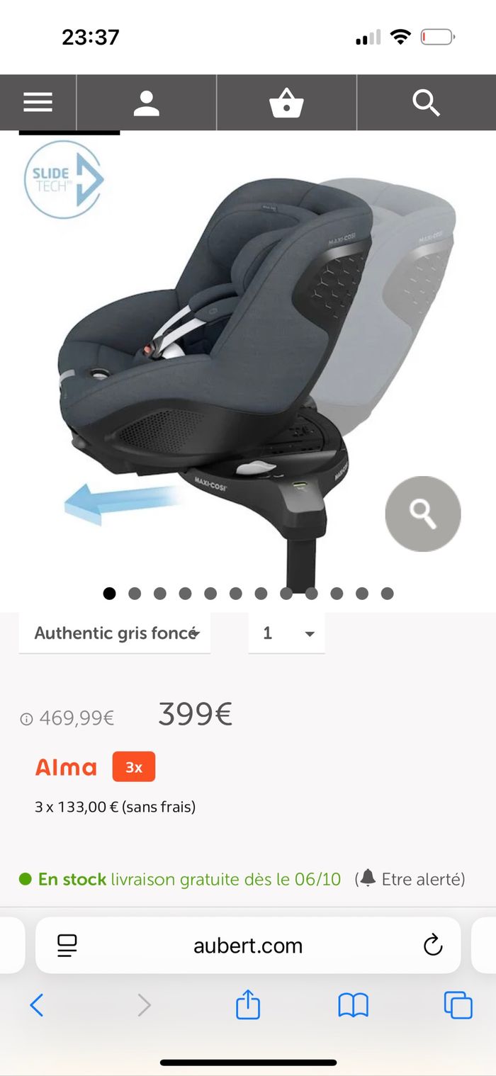 Siège neuf maxi cosi mica pro 360 I size - photo numéro 2