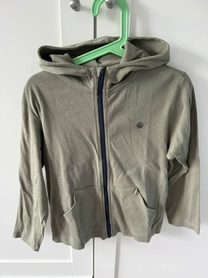Gilet zippé petit bateau 6 ans
