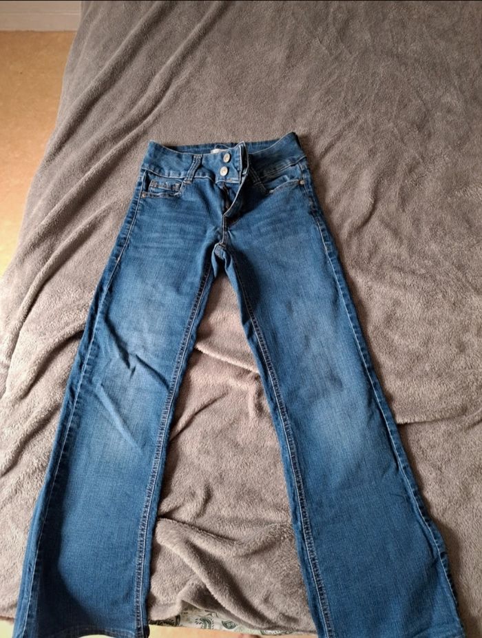 Jean taille basse bleu - photo numéro 6