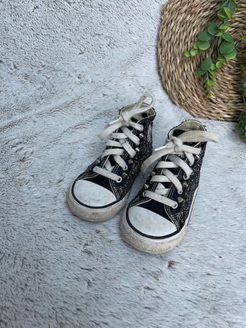 Converse montante noir à paillettes - Taille 24 - Converse 