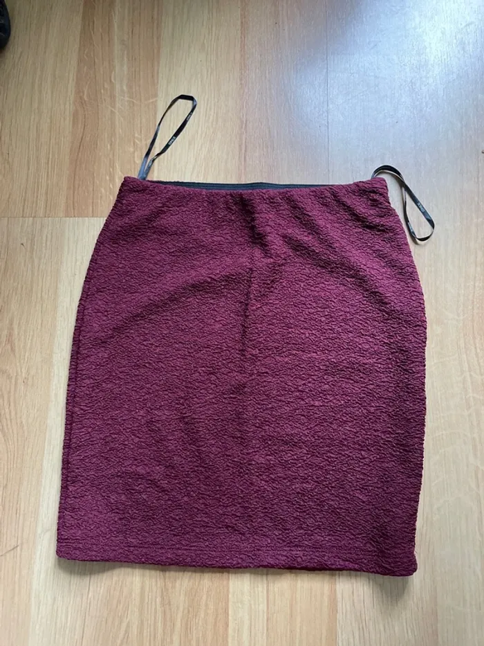 Minijupe Only bordeaux