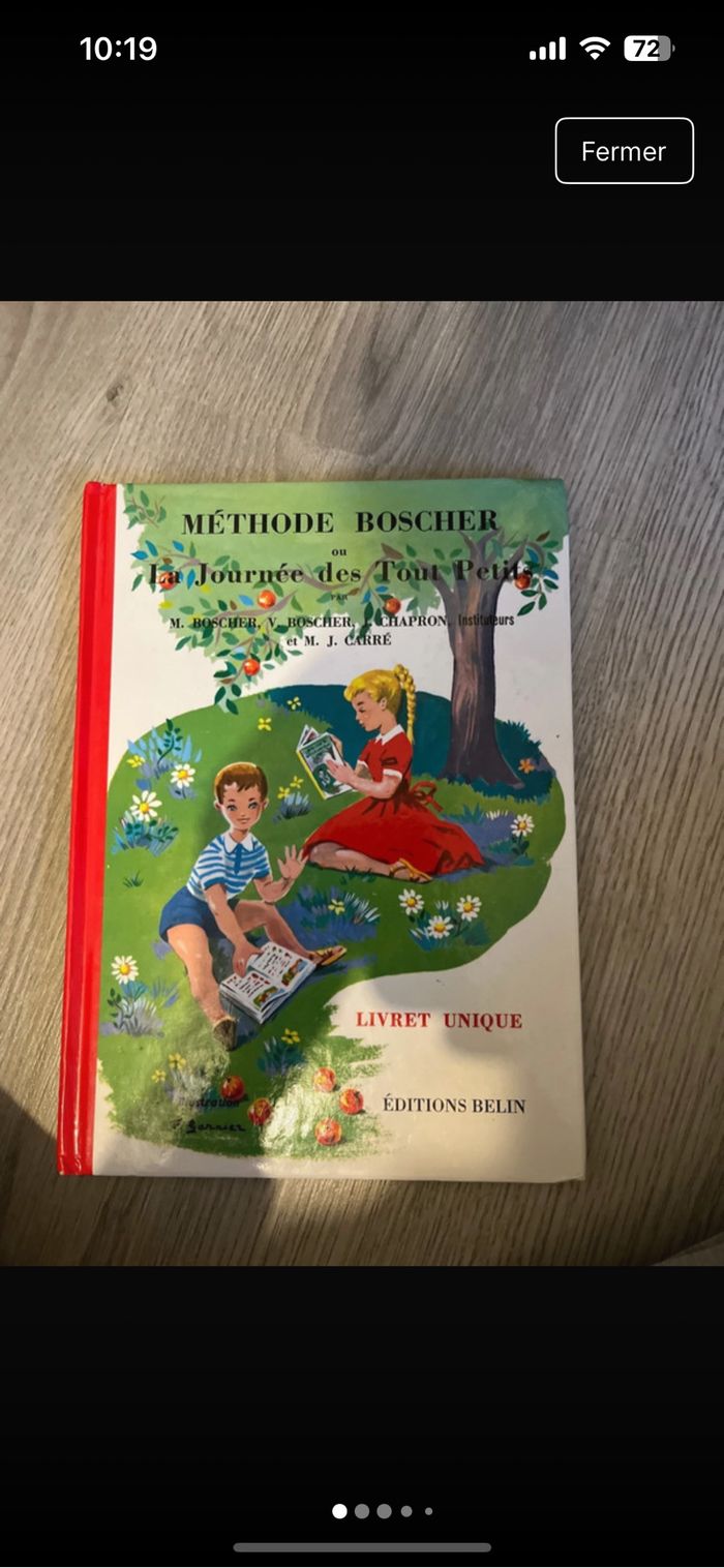 Livre méthode boscher la journée des tout petits