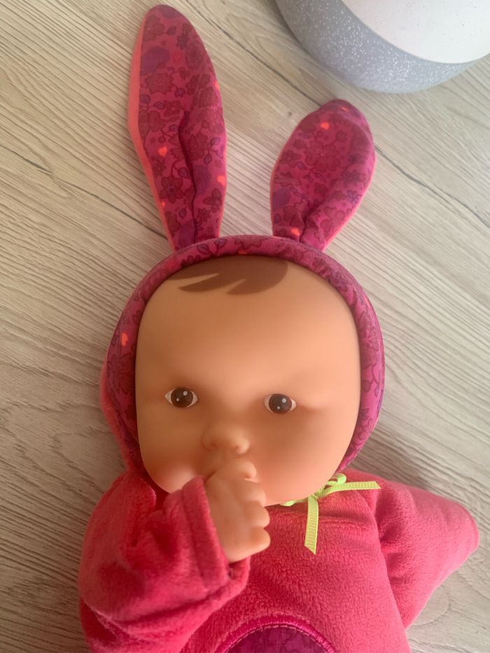 Corolle poupée chiffon de 33 cm lapin rose - photo numéro 3