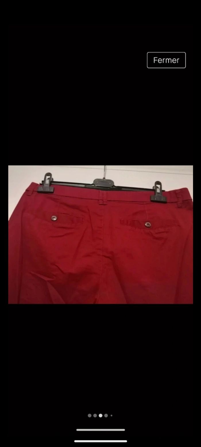 Pantalon vintage Yessica rouge. Taille 42/44 - photo numéro 5