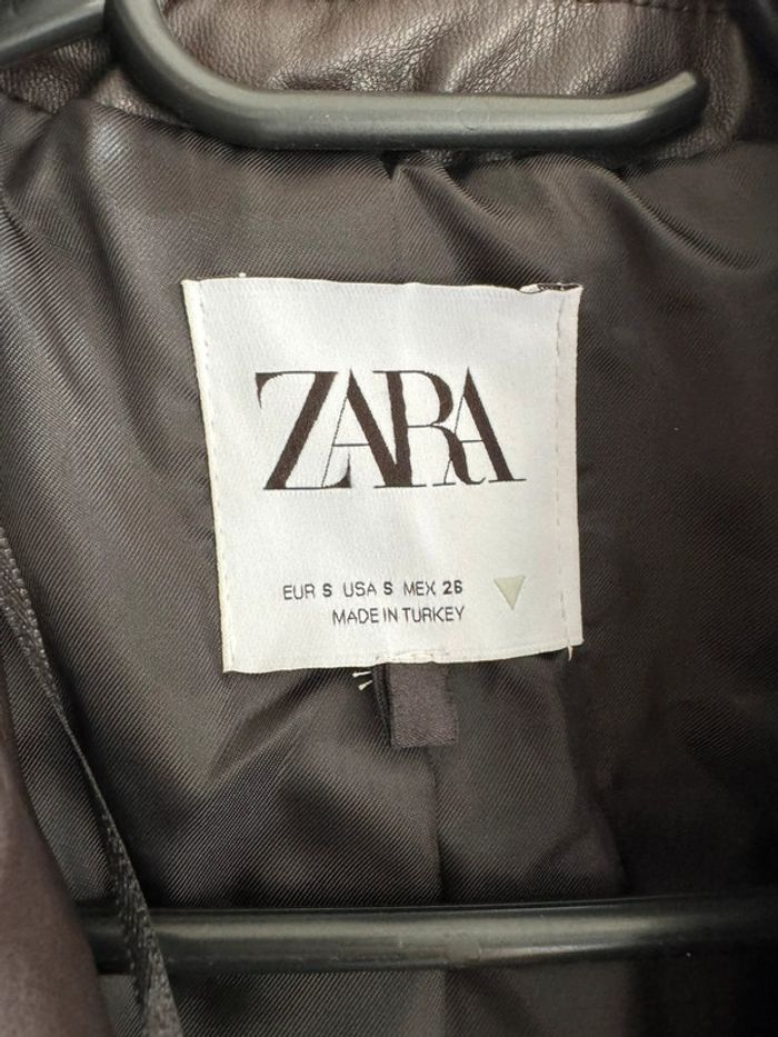 Blazer chocolat Zara - photo numéro 4