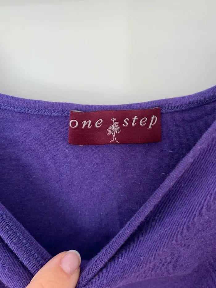 Débardeur à bretelle violet One Step taille S - photo numéro 2