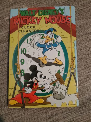 Plaque métallique Mickey
