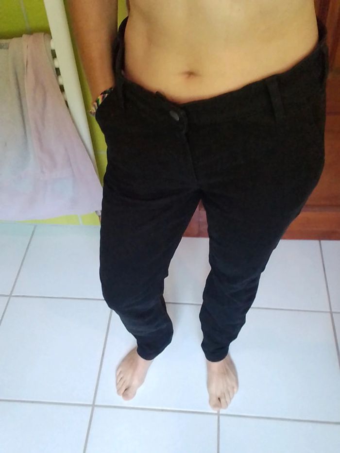 Pantalon femme noir droit Carhartt