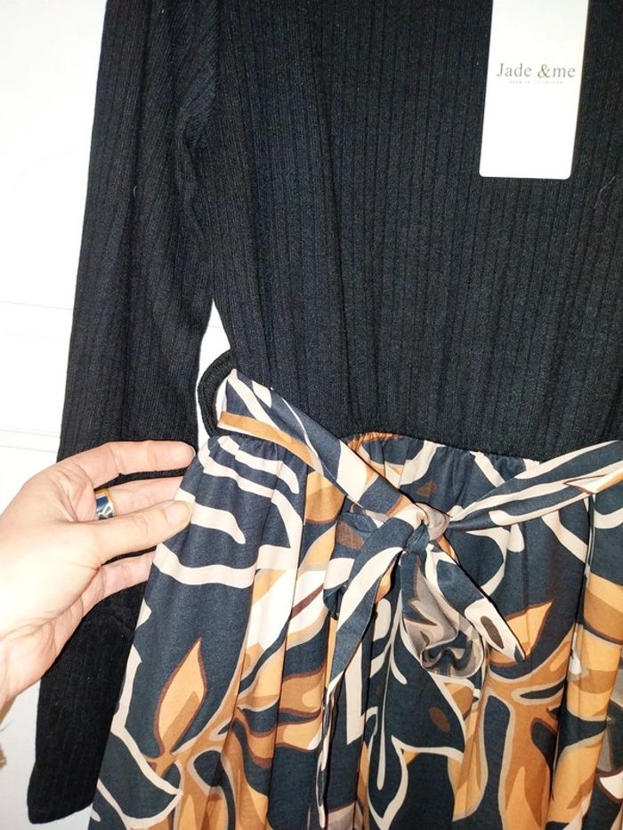Robe bi-matiere Jade&me (XL) - photo numéro 3