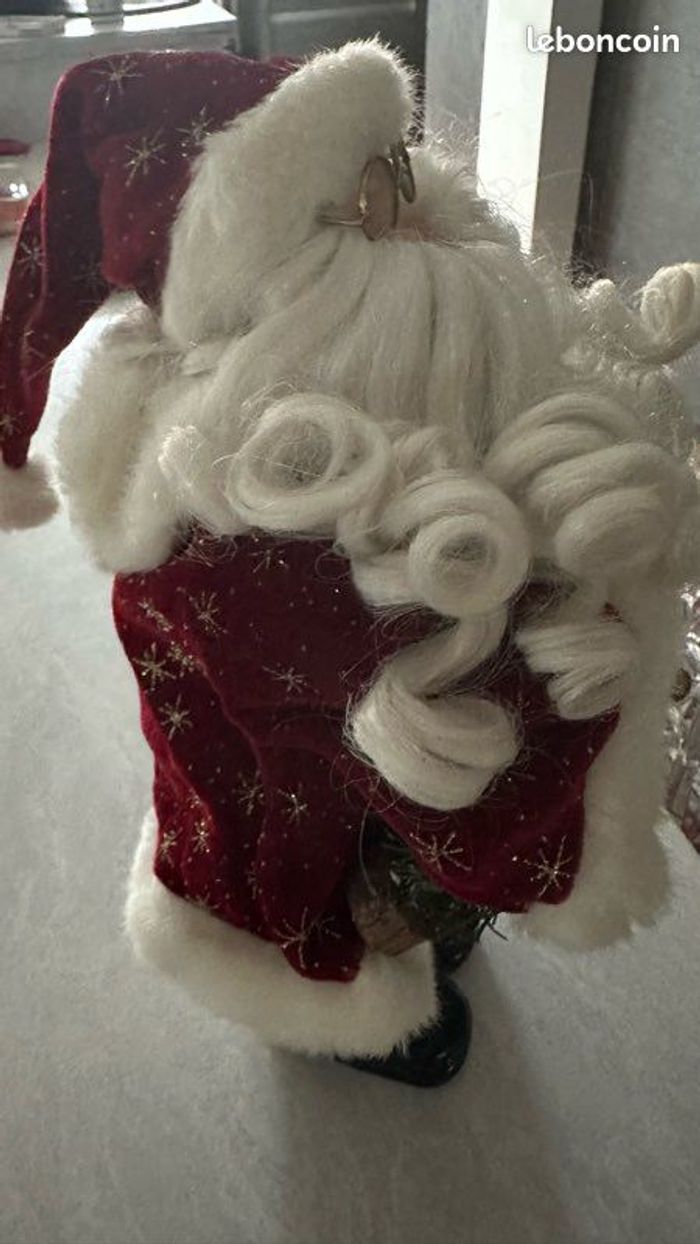 🎄 superbe père noël 36 cm de haut une pure merveille - photo numéro 6