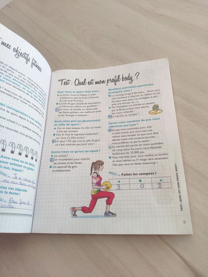 Livre mon cahier fitness modelez vous un corps harmonieux Andanson - photo numéro 6