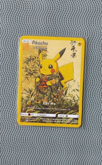 Carte pokémon Pikachu japon