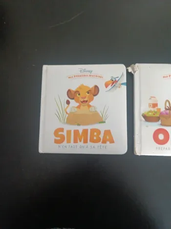 Livre mes premieres histoires simba ( offert avec olaf abime en haut)