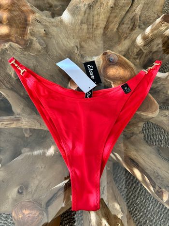 Bas de maillot de bain rouge Etam
