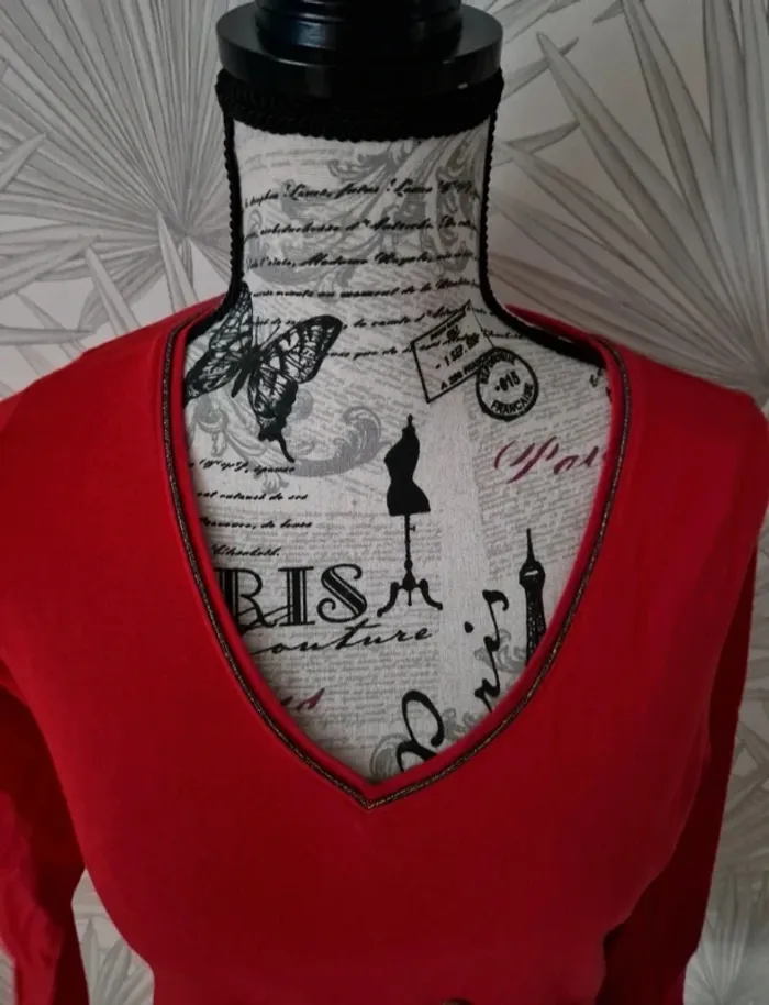 Joli tee-shirt manches longues Gdm taille 36 - photo numéro 5