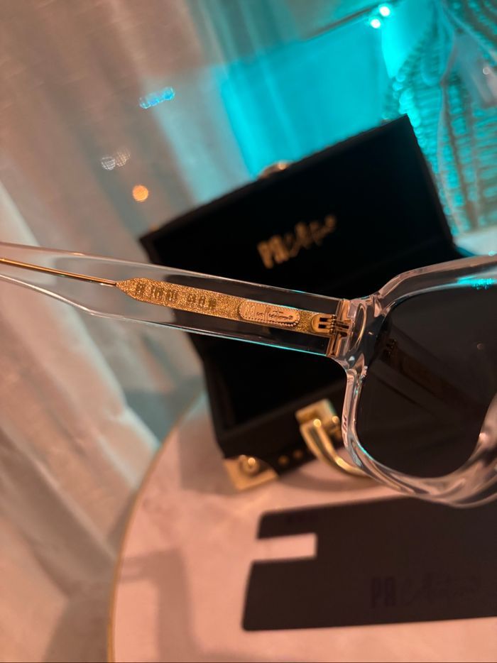 Lunettes de soleil Pr Collection – pr Tyo xii – transparent/or - photo numéro 3