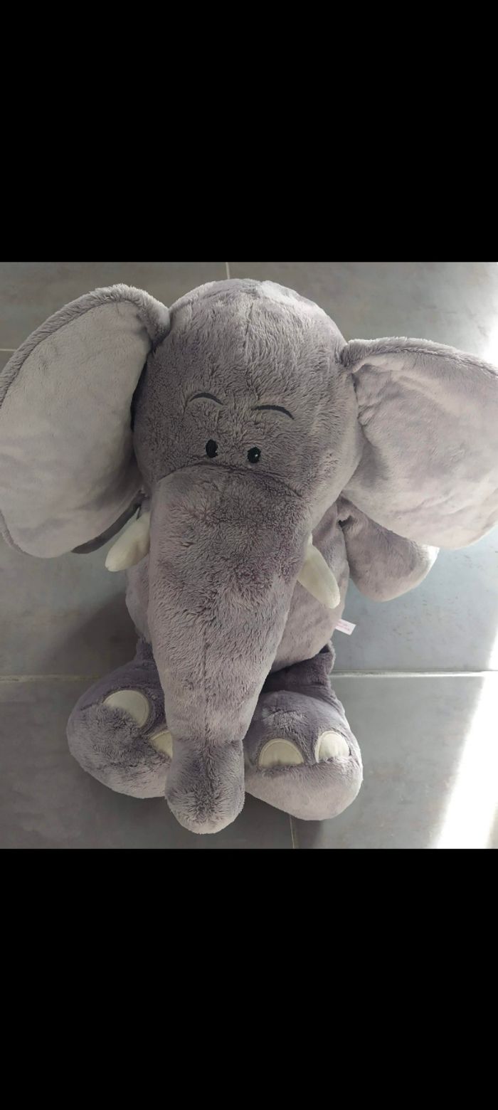 Peluche Éléphant Nici 50 cm assis - photo numéro 10