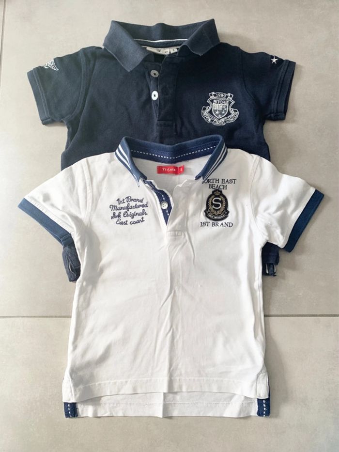 2 tee-shirts polos garçon 4 ans