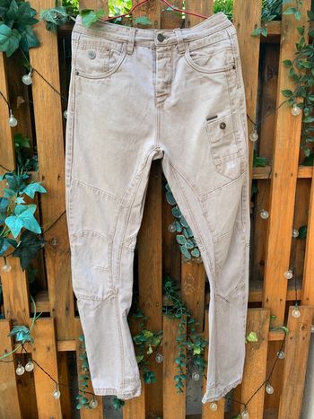 Pantalon cargo beige claire - taille 28/32 clockhouse