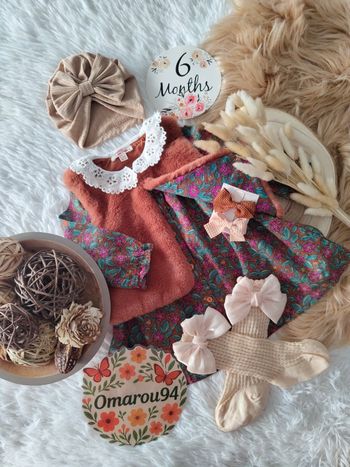 Ensemble complet 5 pièces DPAM fille 6 mois 🎀