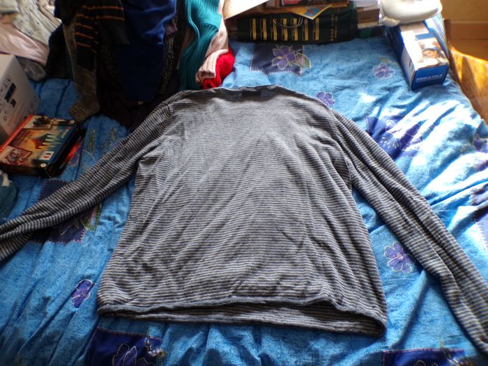 Pull rayé marine taille XL - photo numéro 3