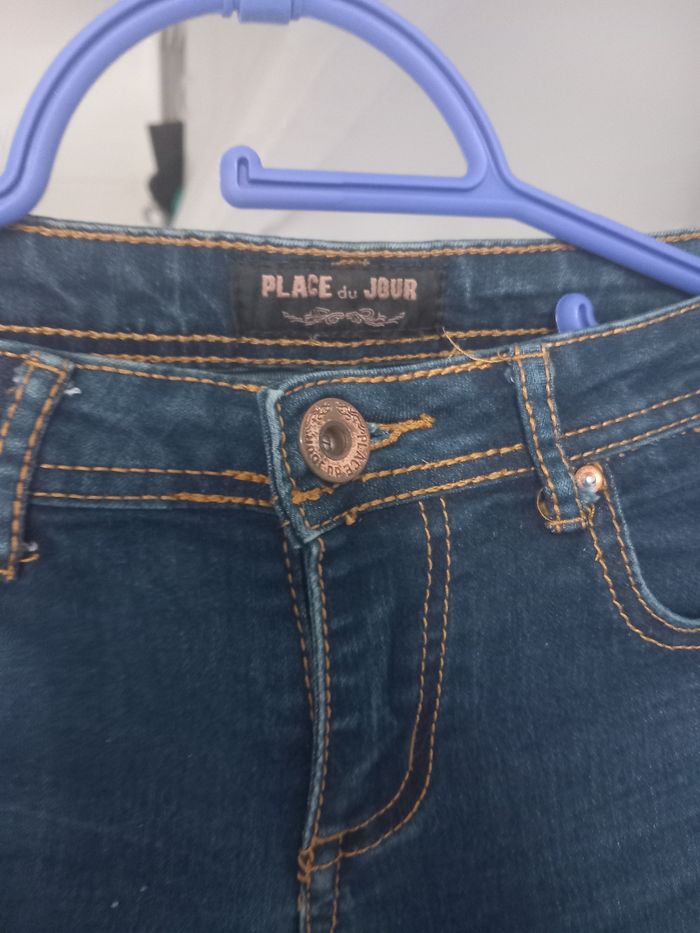 Jean slim de femme taille 36 marque place du jour - photo numéro 4