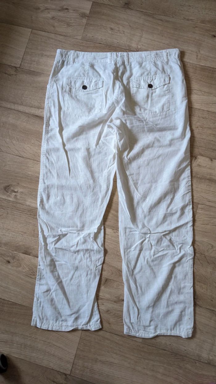 Pantalon en Toile Blanc 40 - photo numéro 6