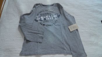 T-shirt manches longues 8 ans Pepperts gris