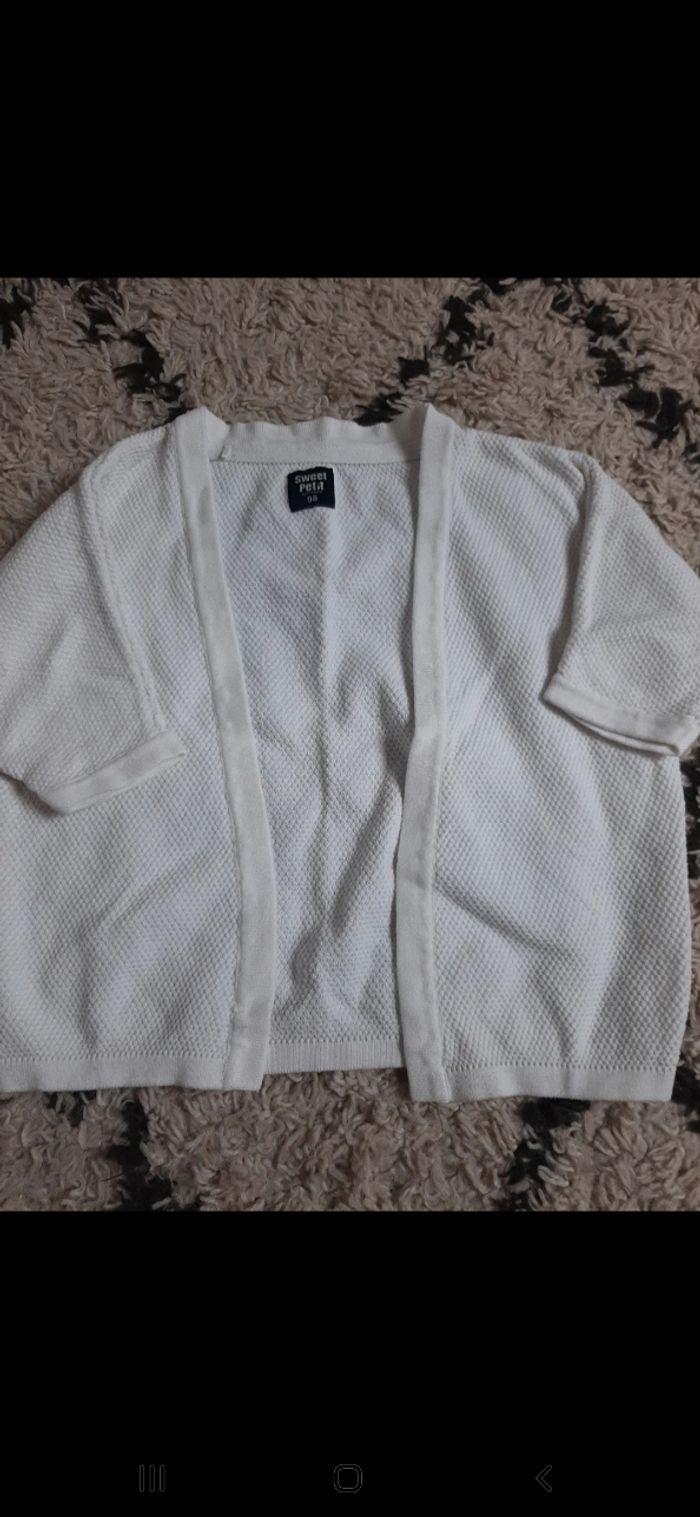 Gilet blanc 2-3 ans - photo numéro 3